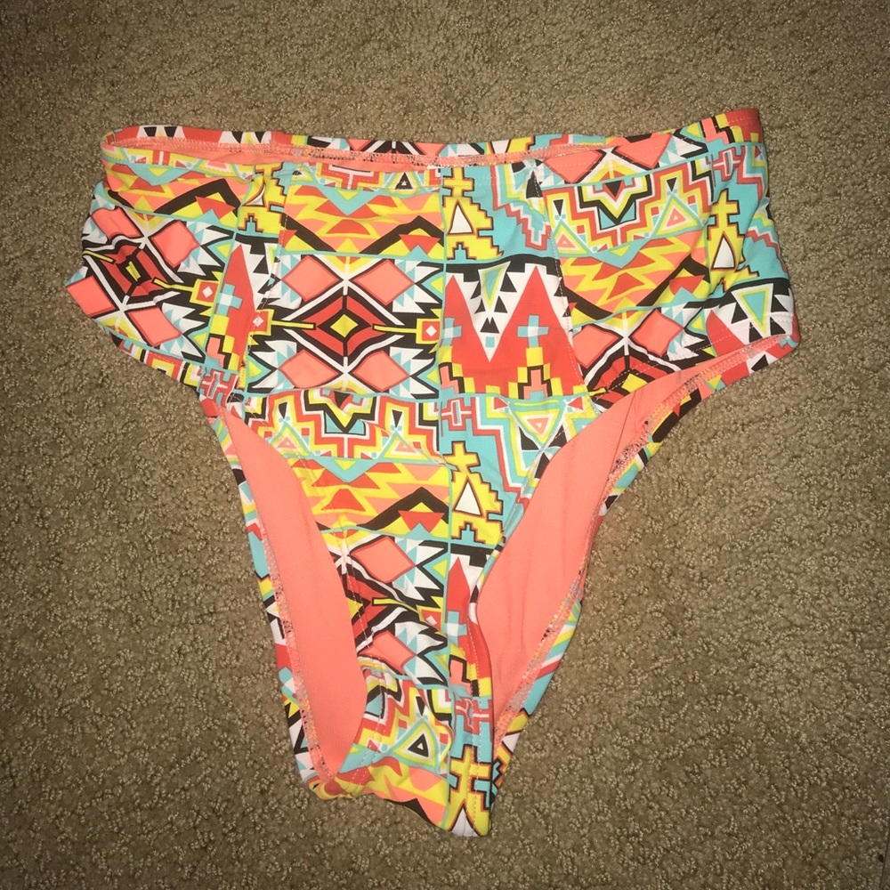 high waisted bathing suit bottoms (bikini)
